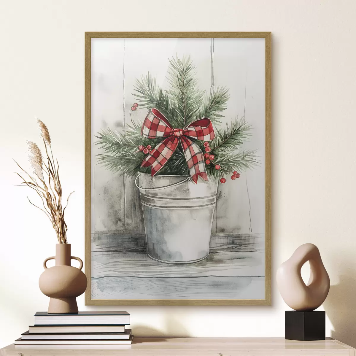 Poster Weihnachtsbaum im Topf f46608