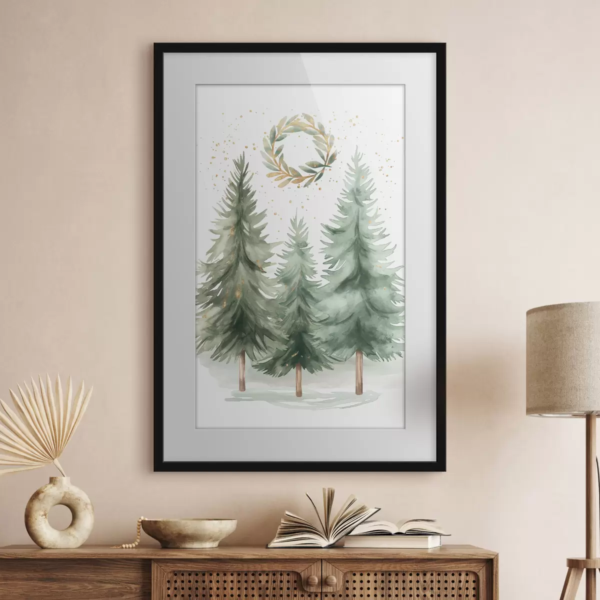 Poster Weihnachtsbäume f46609