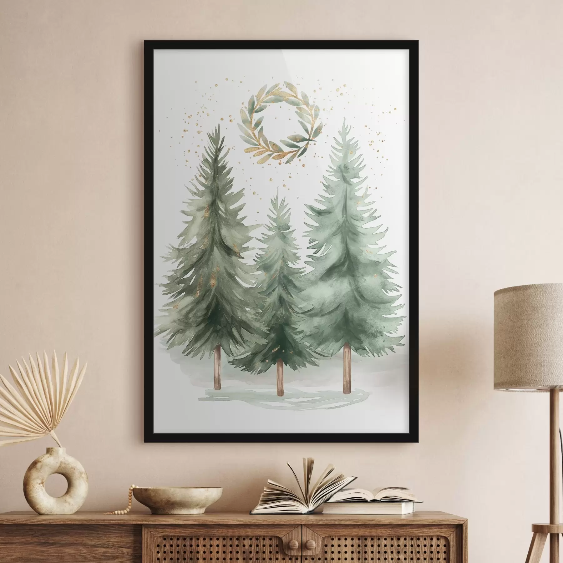 Fototapete Weihnachtsbäume f46609