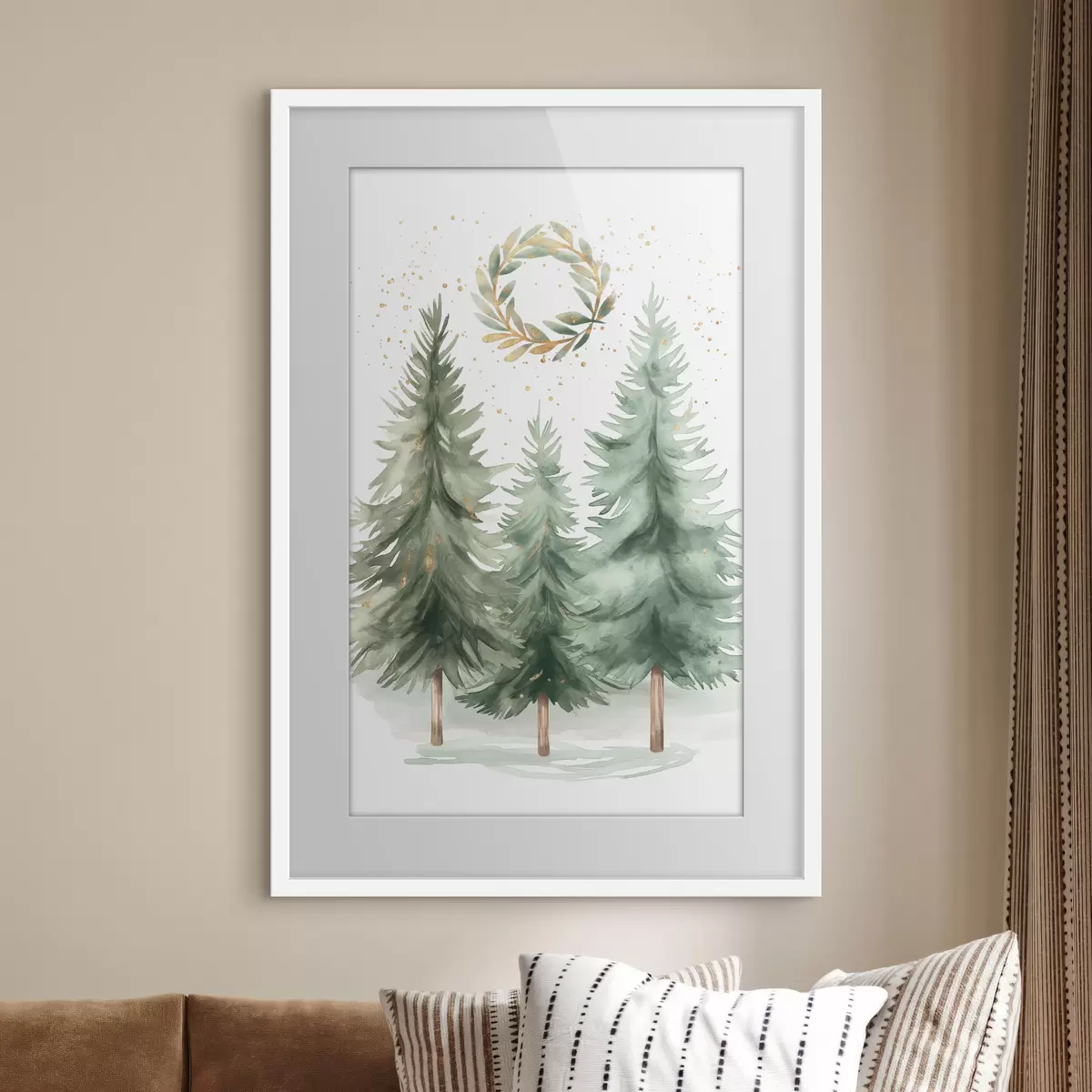 Poster Weihnachtsbäume f46609