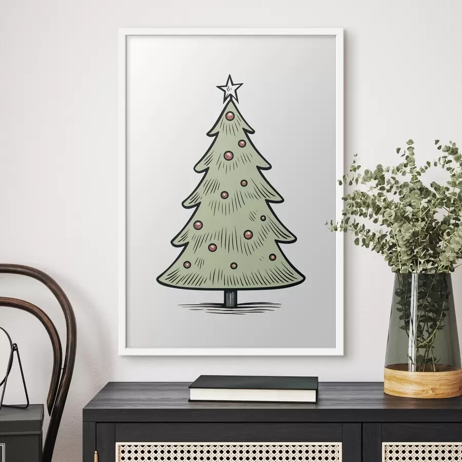 Fototapete Weihnachtsbaum f46616