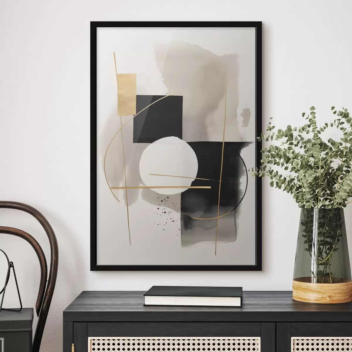 Poster Abstraktionen mit Formen f46573