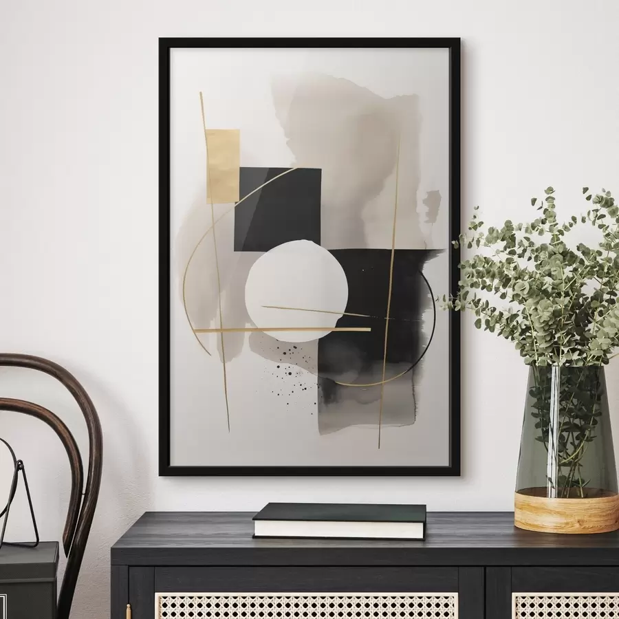 Fototapete Abstraktionen mit Formen f46573