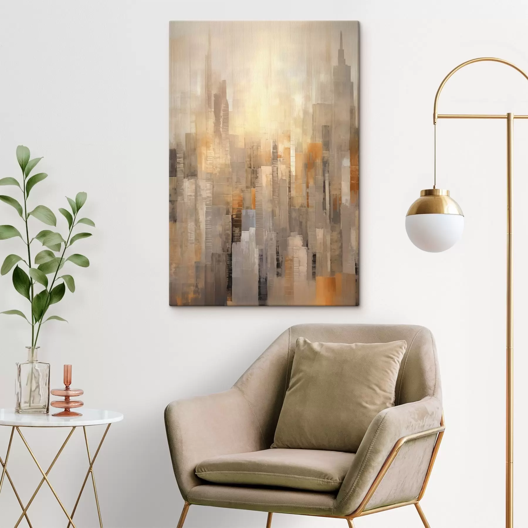 Fototapete Abstraktes Stadtbild s46580