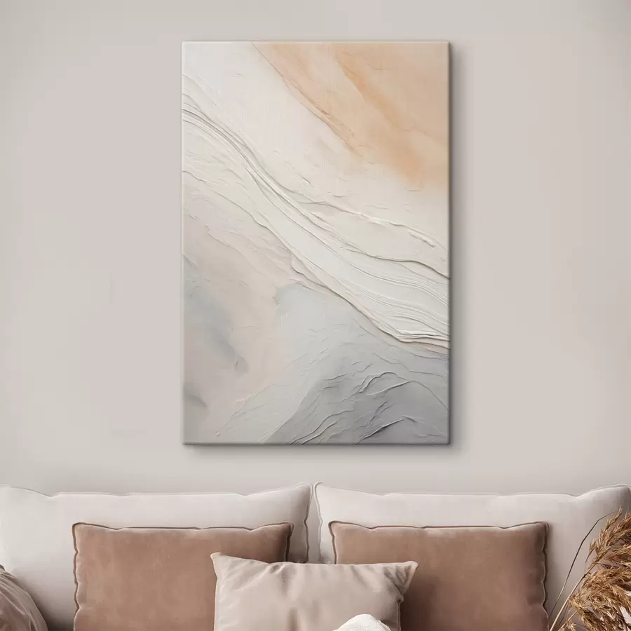 Fototapete Strukturierter Putz in sanften Elfenbein- und Sandtönen s46510