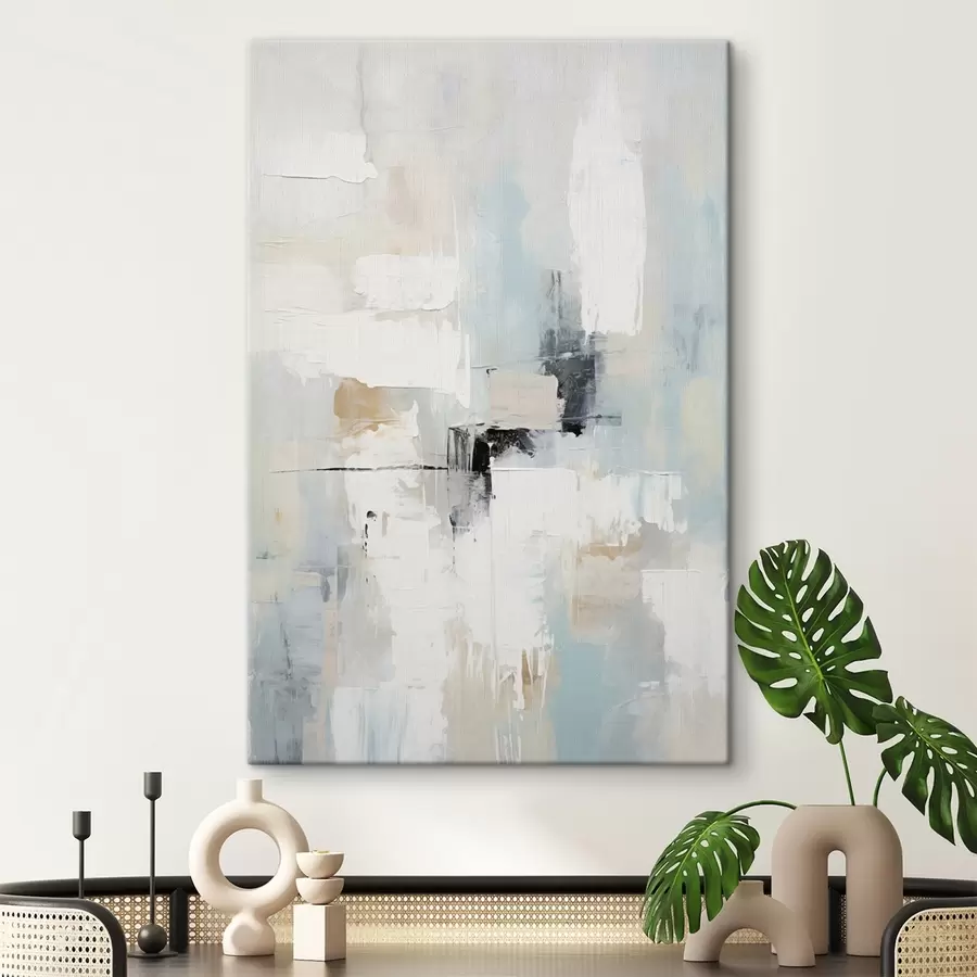 Fototapete Heller Farbton mit schwarzem Akzent s46548