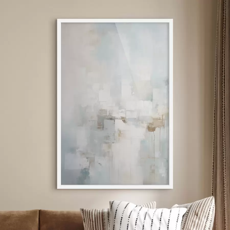 Fototapete Helle Pastellfarben: Blau, Beige, Weiß f46546