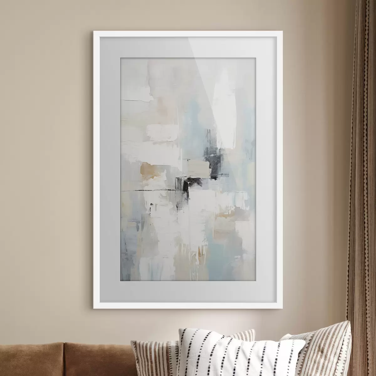 Poster Heller Farbton mit schwarzem Akzent f46548