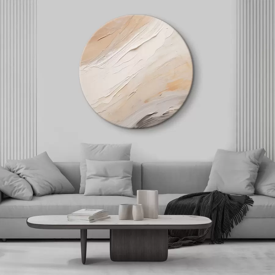 Fototapete Strukturierter Putz in warmen Beigetönen mit sanftem Grau r46511