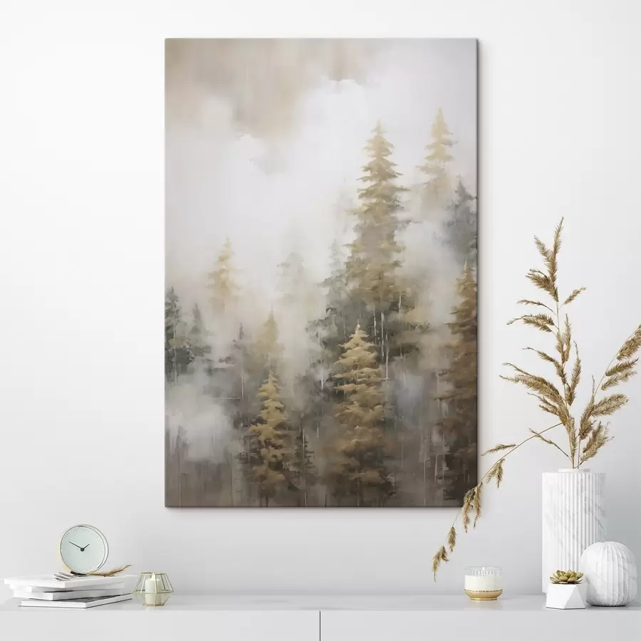 Fototapete Waldimitation in der Malerei s46672