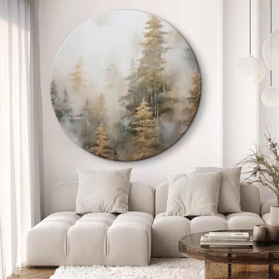 Fototapete Waldimitation in der Malerei r46672