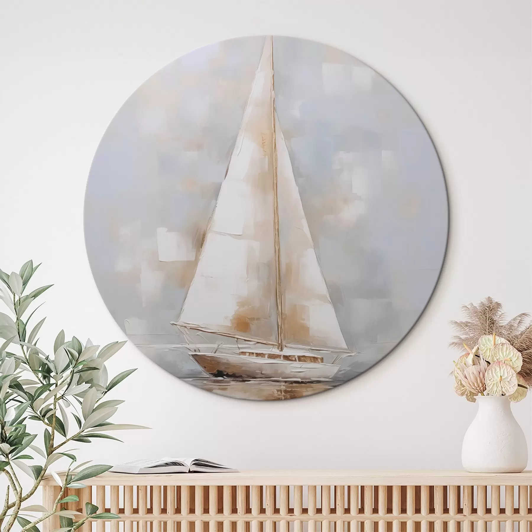 Fototapete Segelboot-Imitationsgemälde r46677