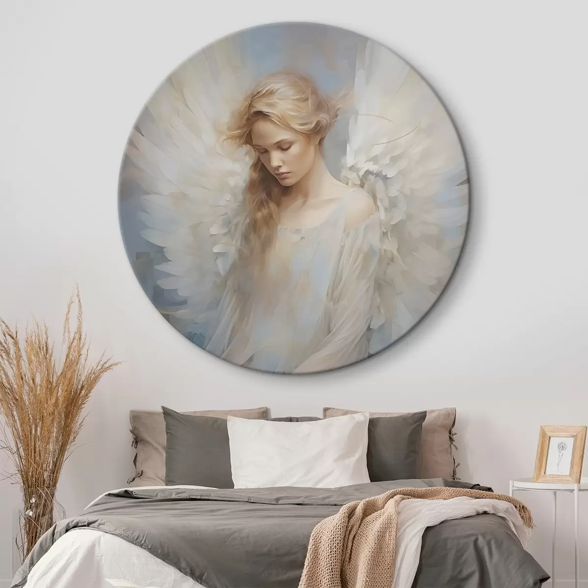 Runde Wandbilder Engel Abstraktion r46681