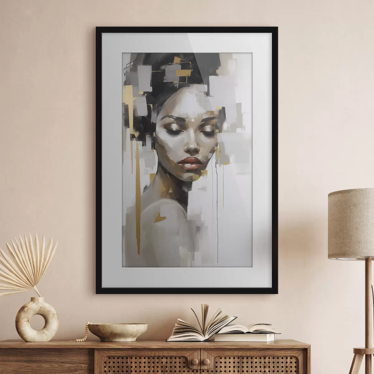 Poster Gesicht und Pause f46676