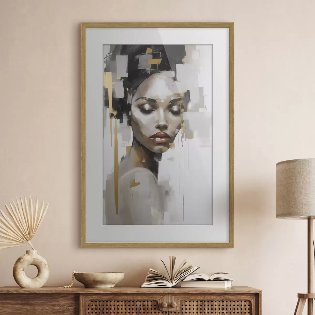 Poster Gesicht und Pause f46676