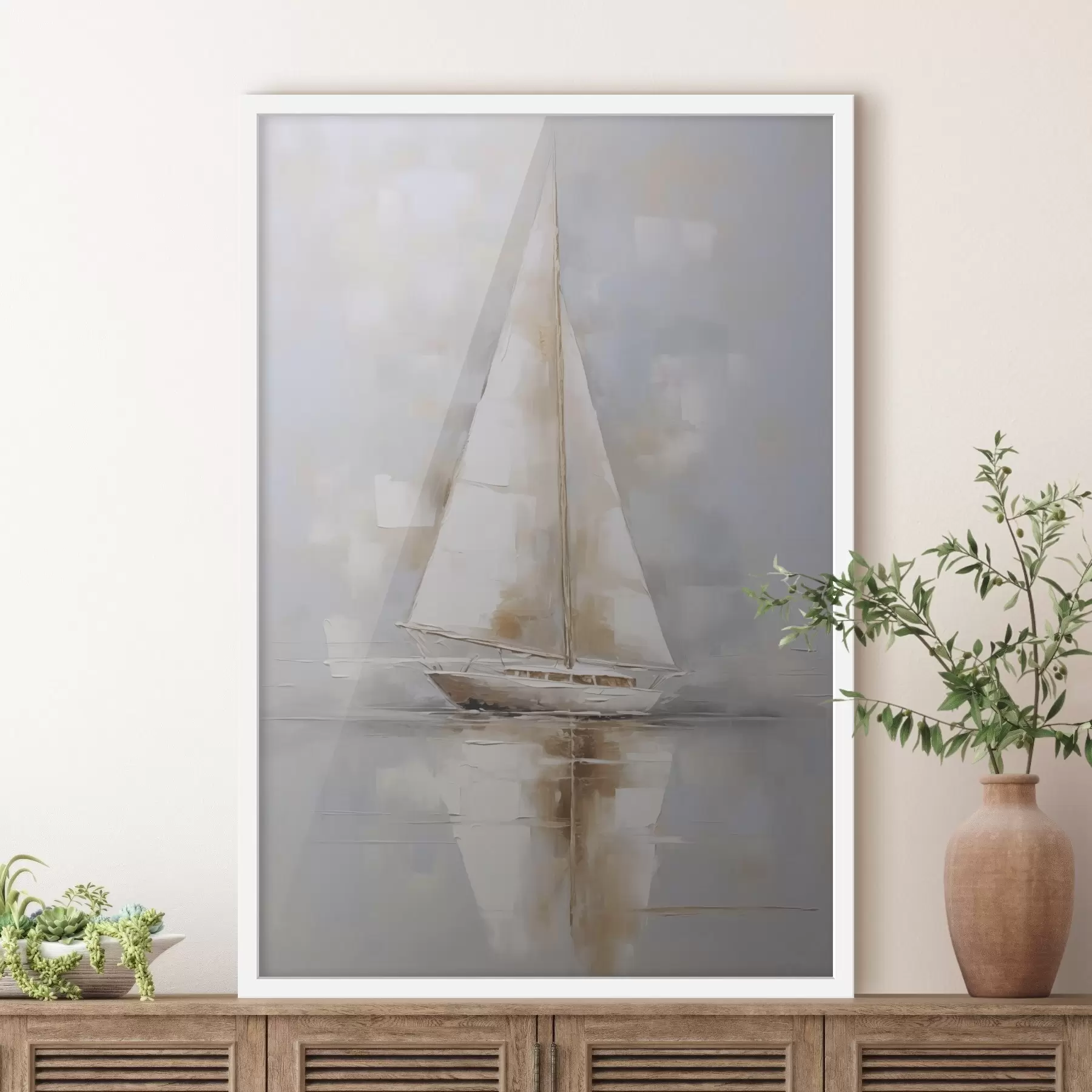 Fototapete Segelboot-Imitationsgemälde f46677