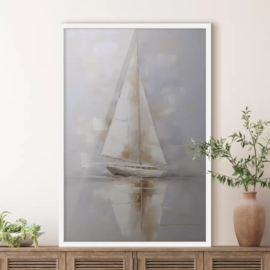 Fototapete Segelboot-Imitationsgemälde f46677
