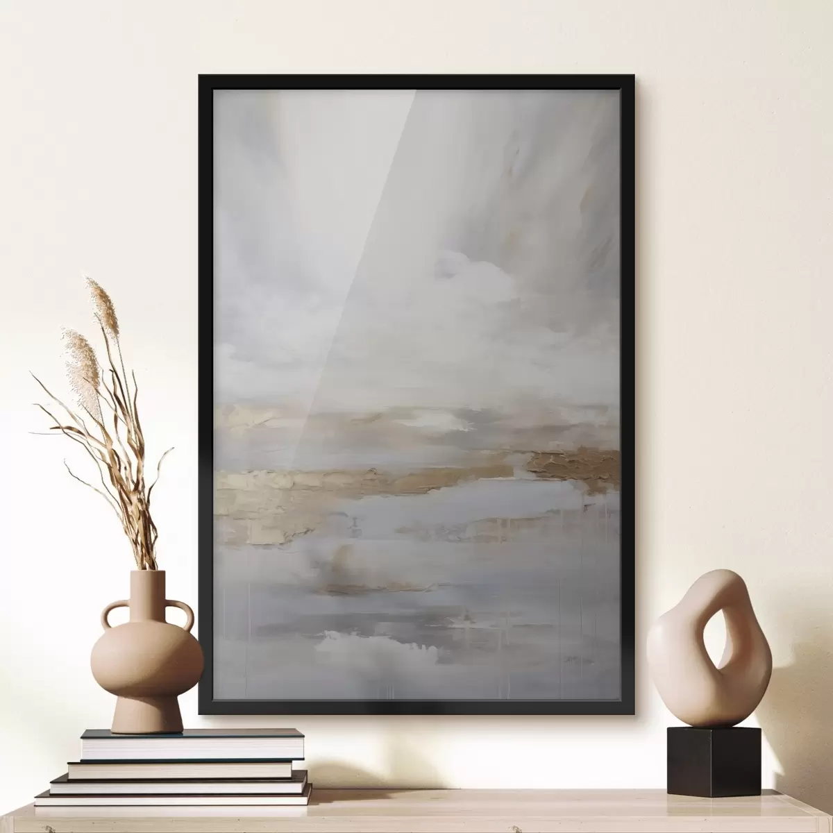 Poster Abstrakte Komposition, Nachahmung der Malerei f46678