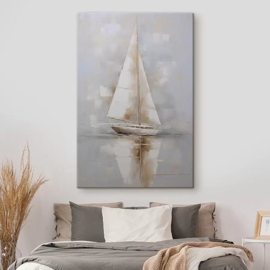 Fototapete Segelboot-Imitationsgemälde s46677