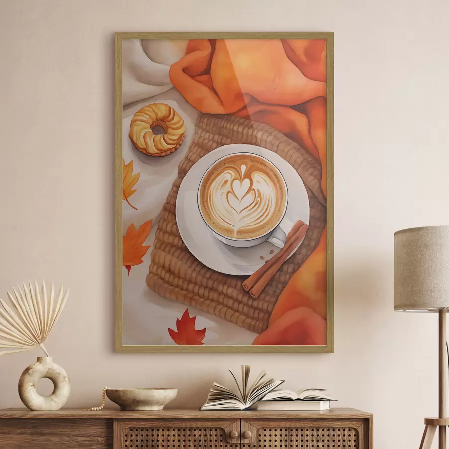 Fototapete Herbst-Latte f46623
