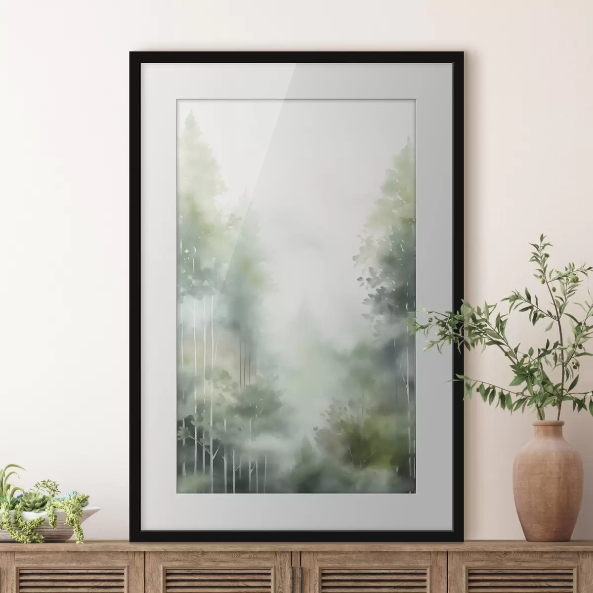 Poster Wald und Zartheit f46689