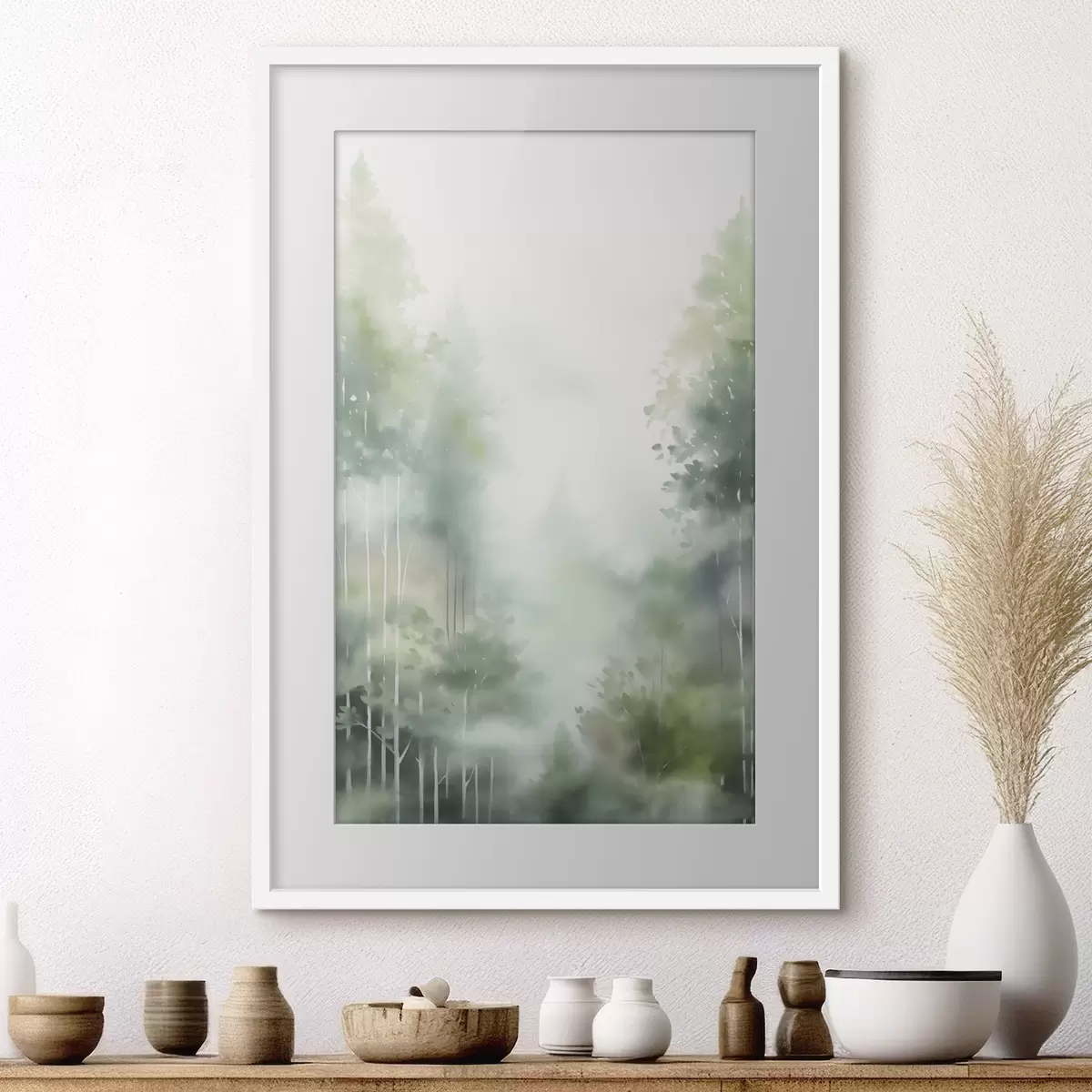Poster Wald und Zartheit f46689