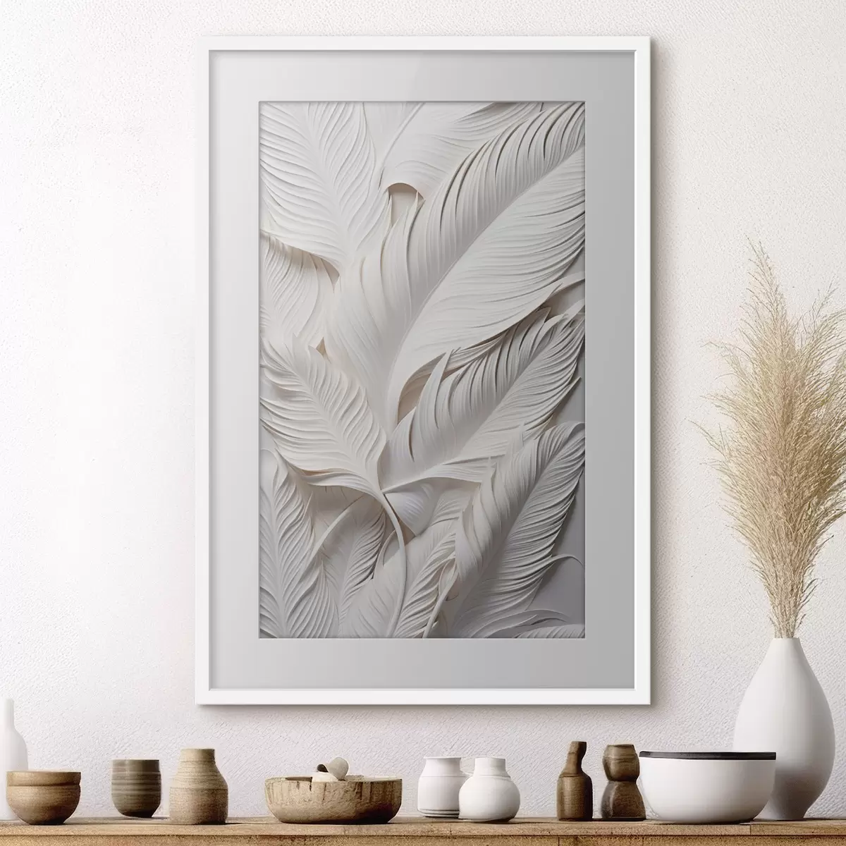Poster Weißes Rascheln f46706