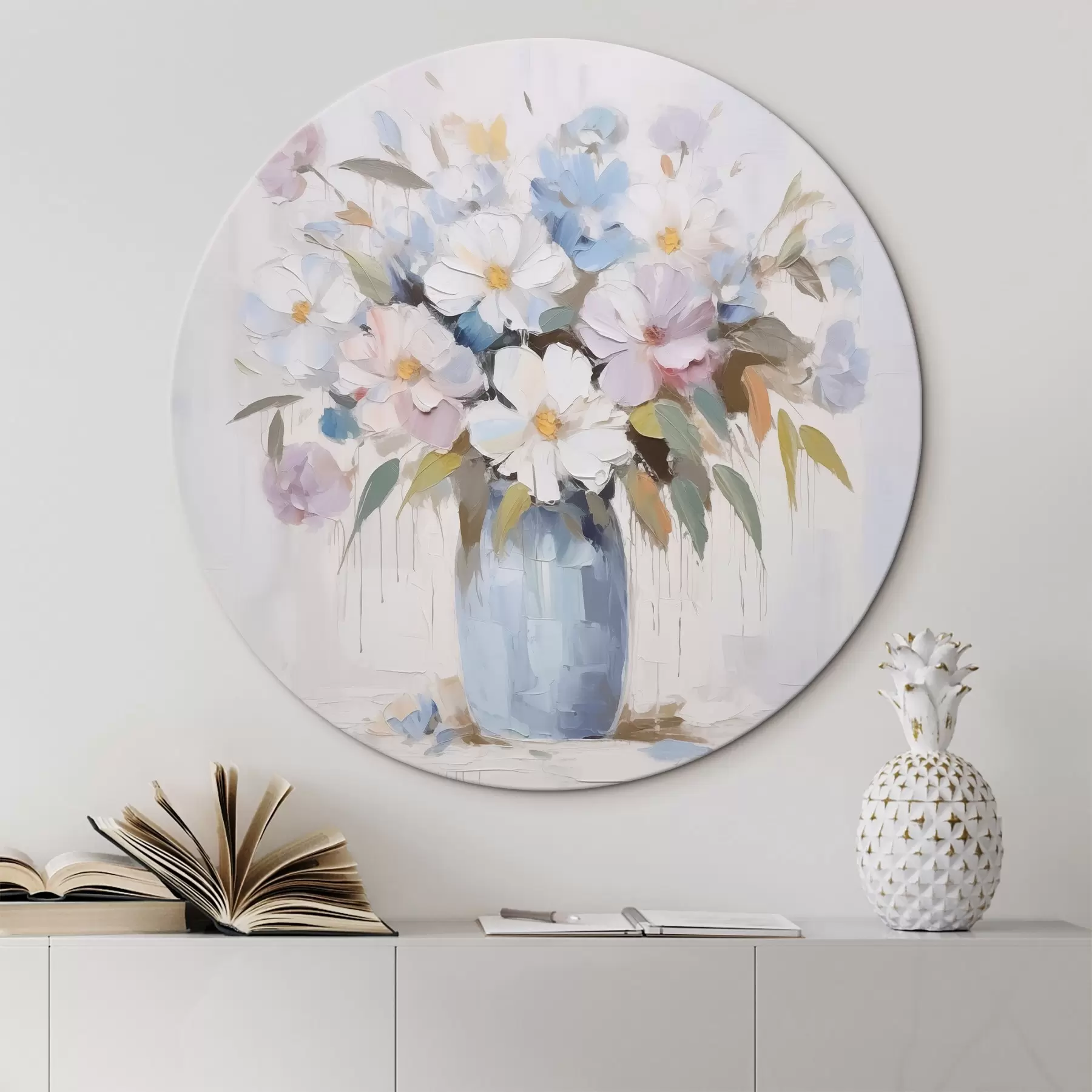 Fototapete Blumen in einer Vase – Imitationsgemälde r46714