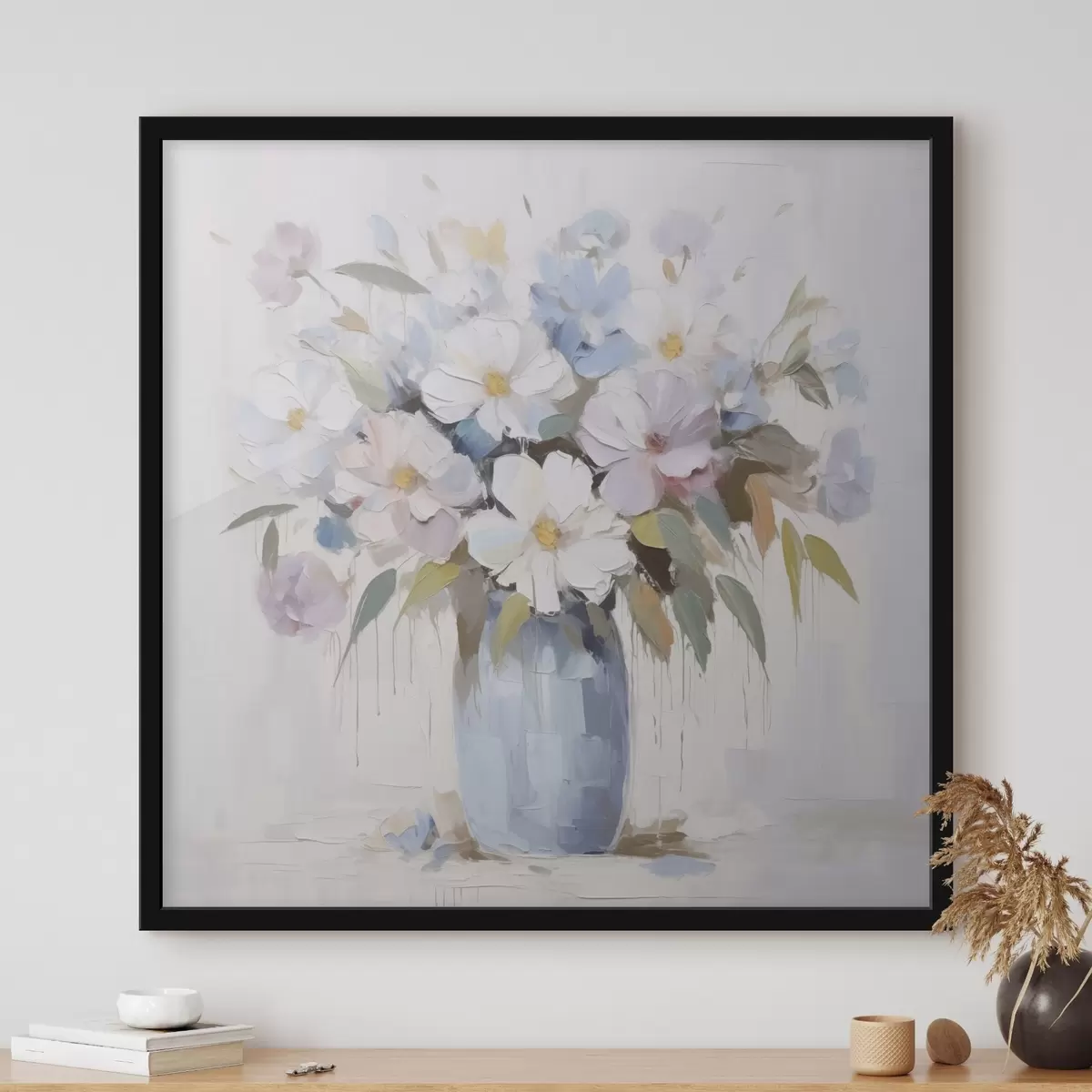 Poster Blumen in einer Vase – Imitationsgemälde f46714