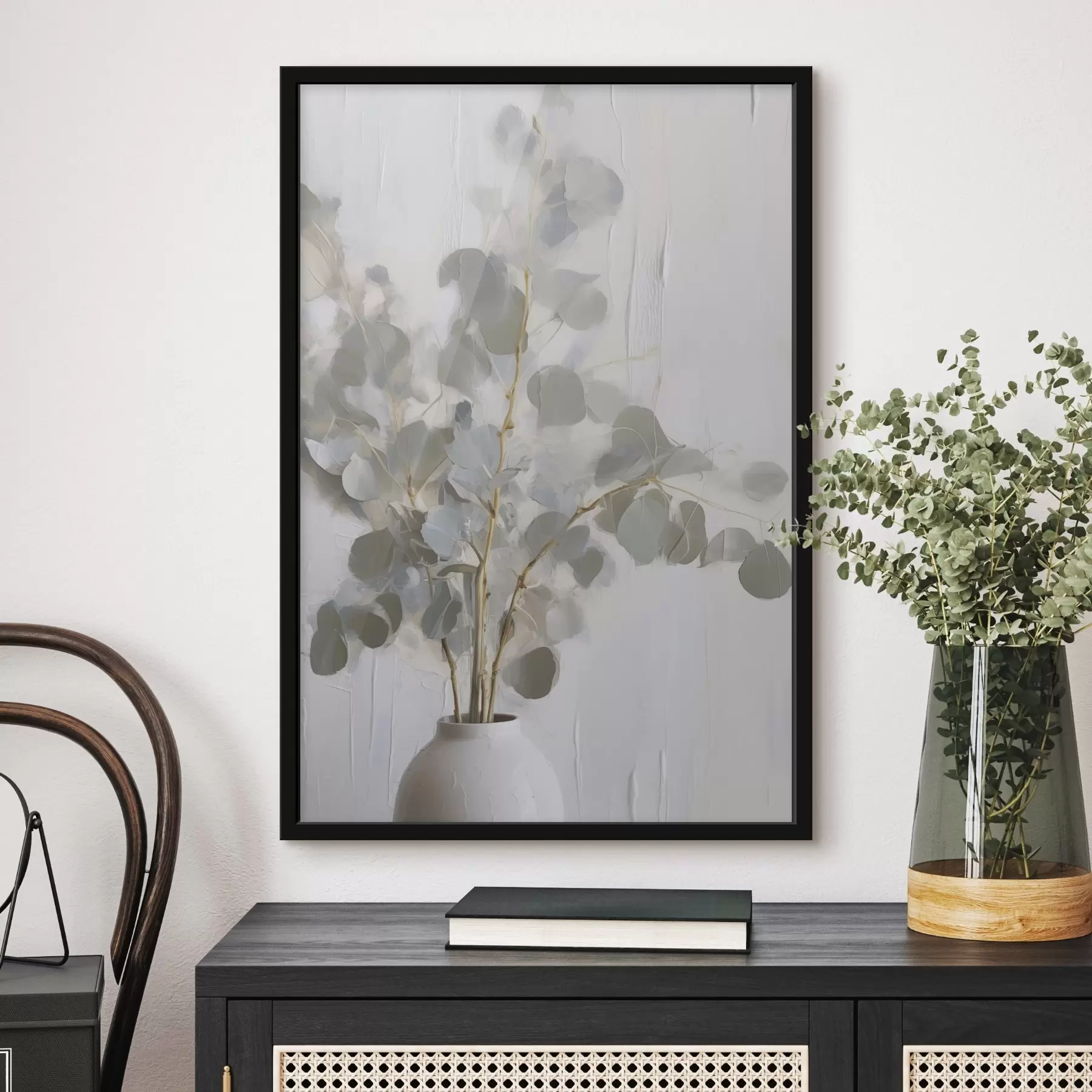 Fototapete Zweige in einer Vase – Imitationsgemälde f46719