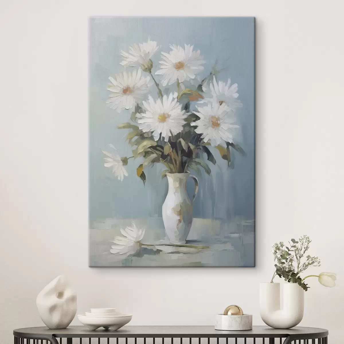 Fototapete Blumen in einer Vase – Imitationsgemälde s46743