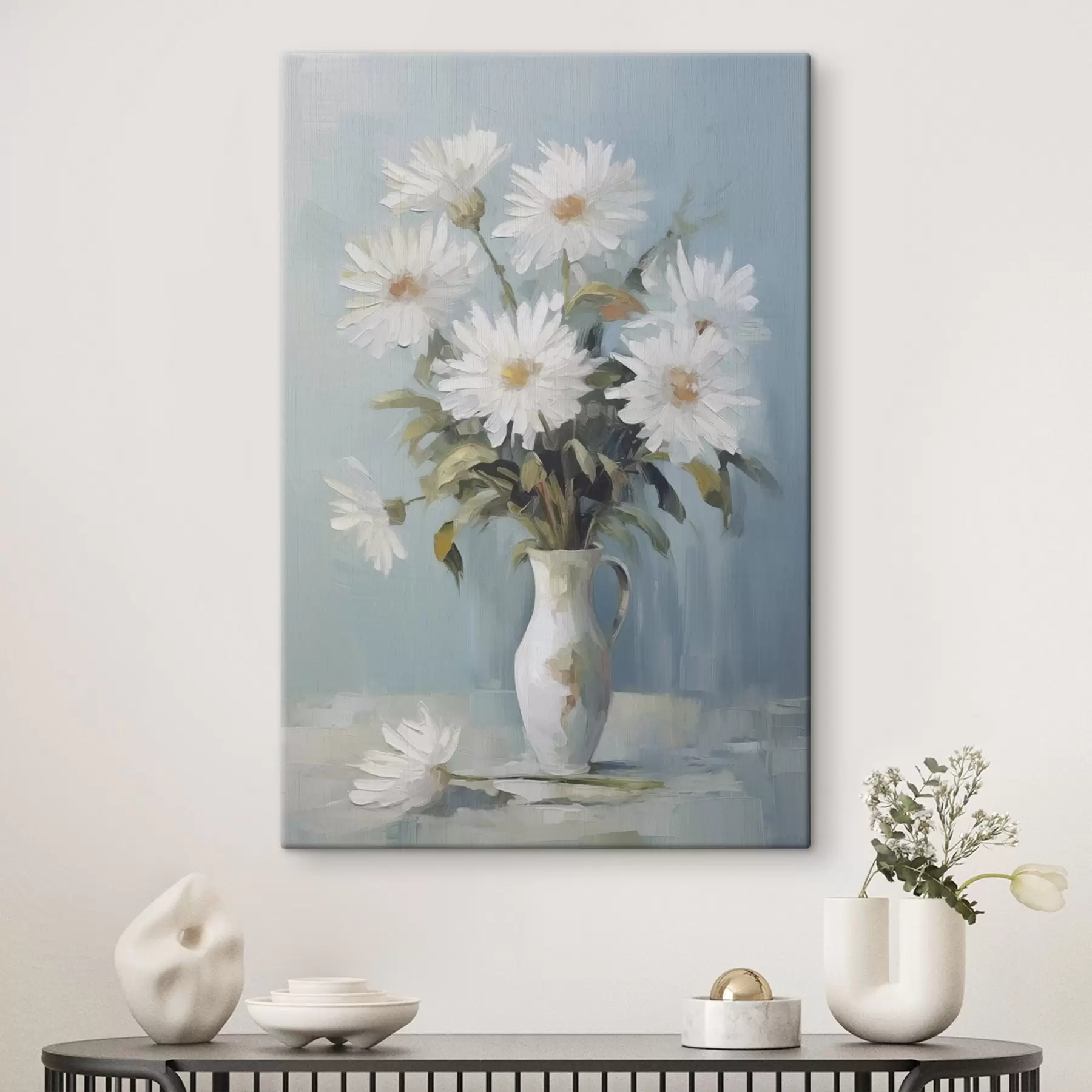 Fototapete Blumen in einer Vase – Imitationsgemälde s46743