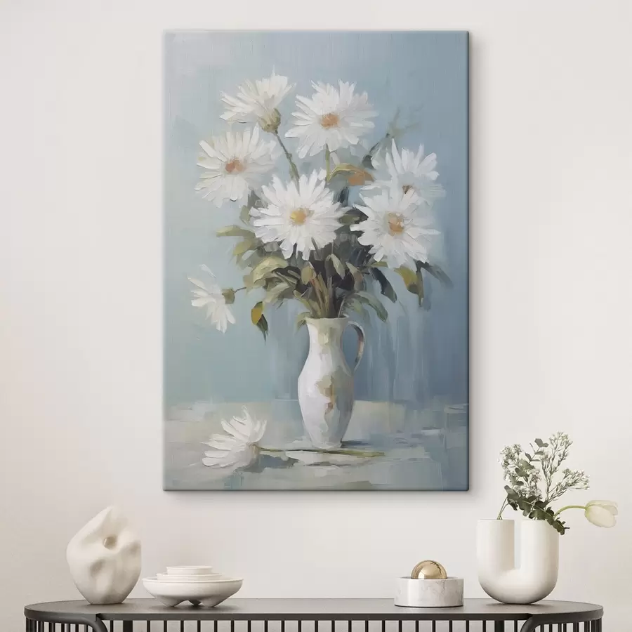 Fototapete Blumen in einer Vase – Imitationsgemälde s46743