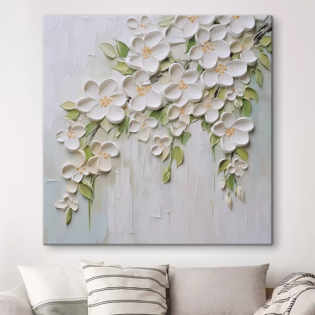 Fototapete Abstrakte Blumenimitation einer Malerei s46755