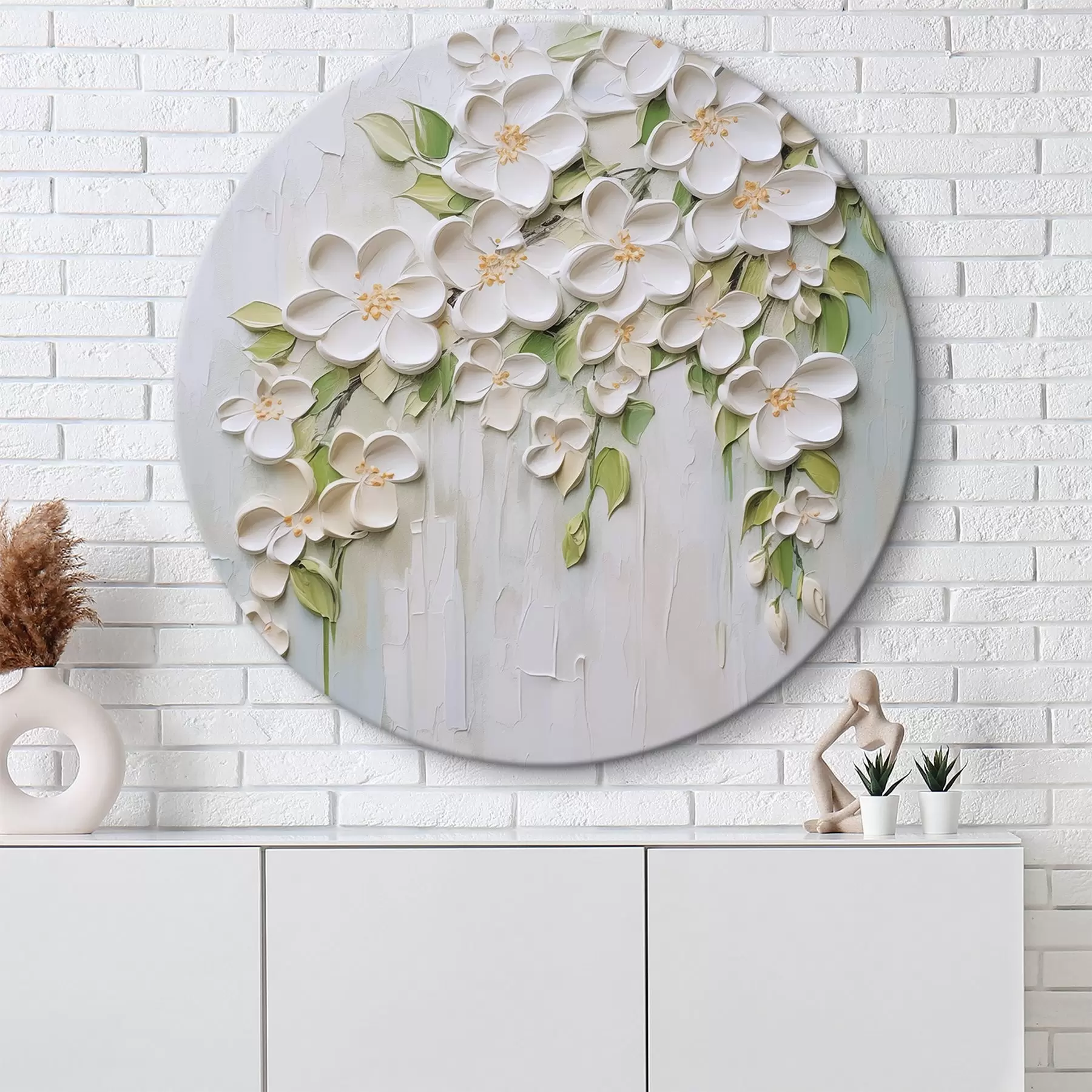 Fototapete Abstrakte Blumenimitation einer Malerei r46755