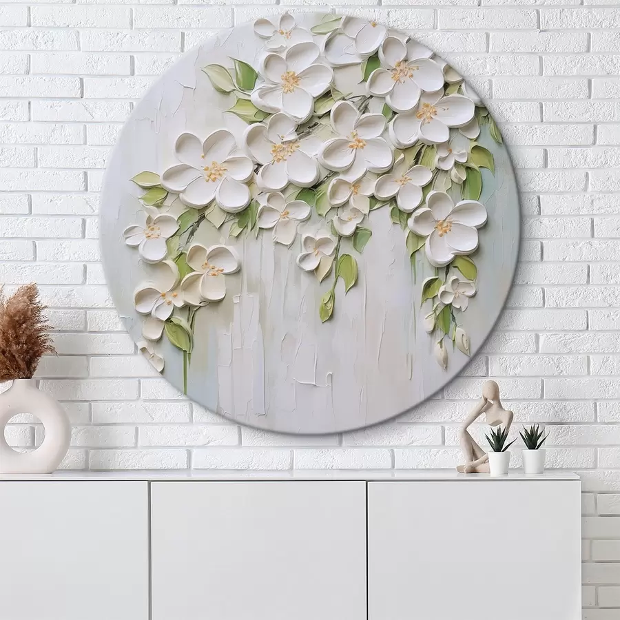 Fototapete Abstrakte Blumenimitation einer Malerei r46755