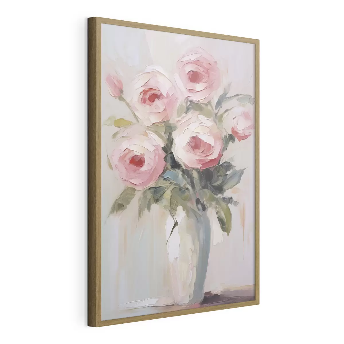 Poster Rosen in einer Vase, Imitationsgemälde f46742