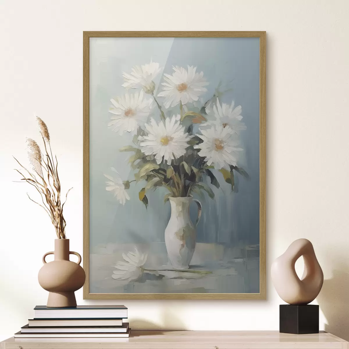Poster Blumen in einer Vase – Imitationsgemälde f46743