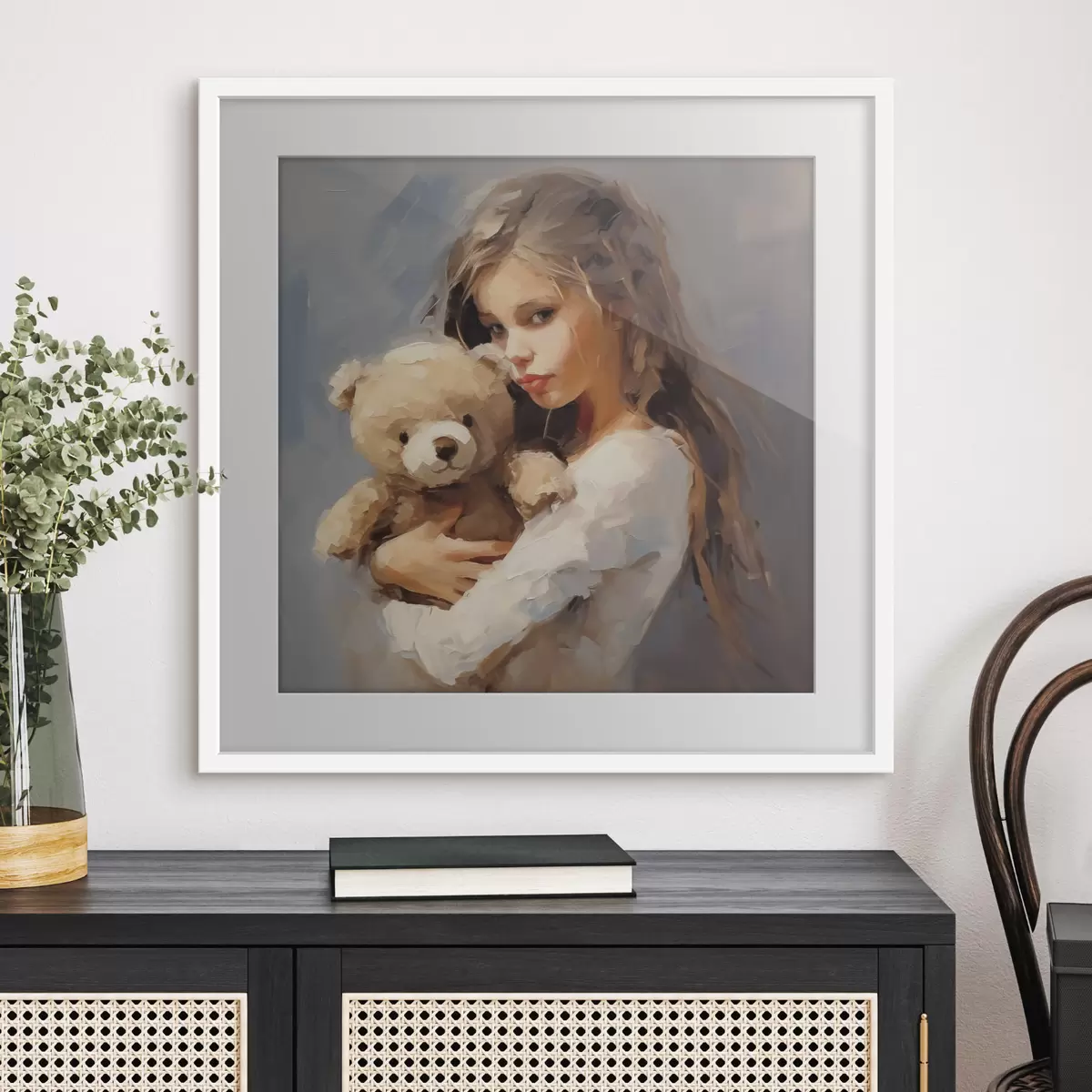 Poster Frau und Flug f46746