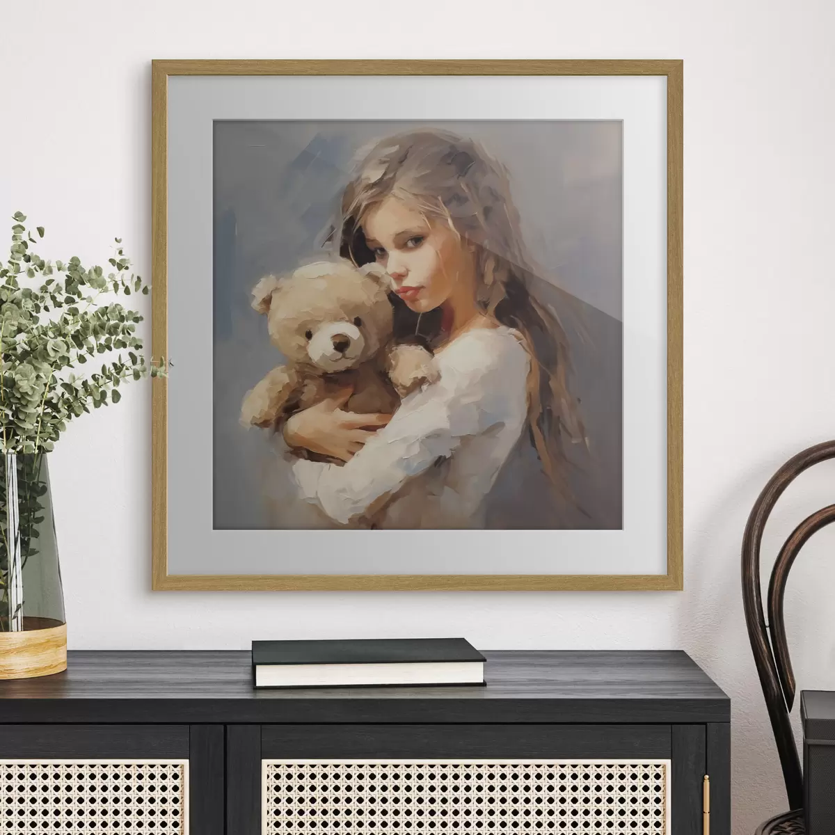 Poster Frau und Flug f46746