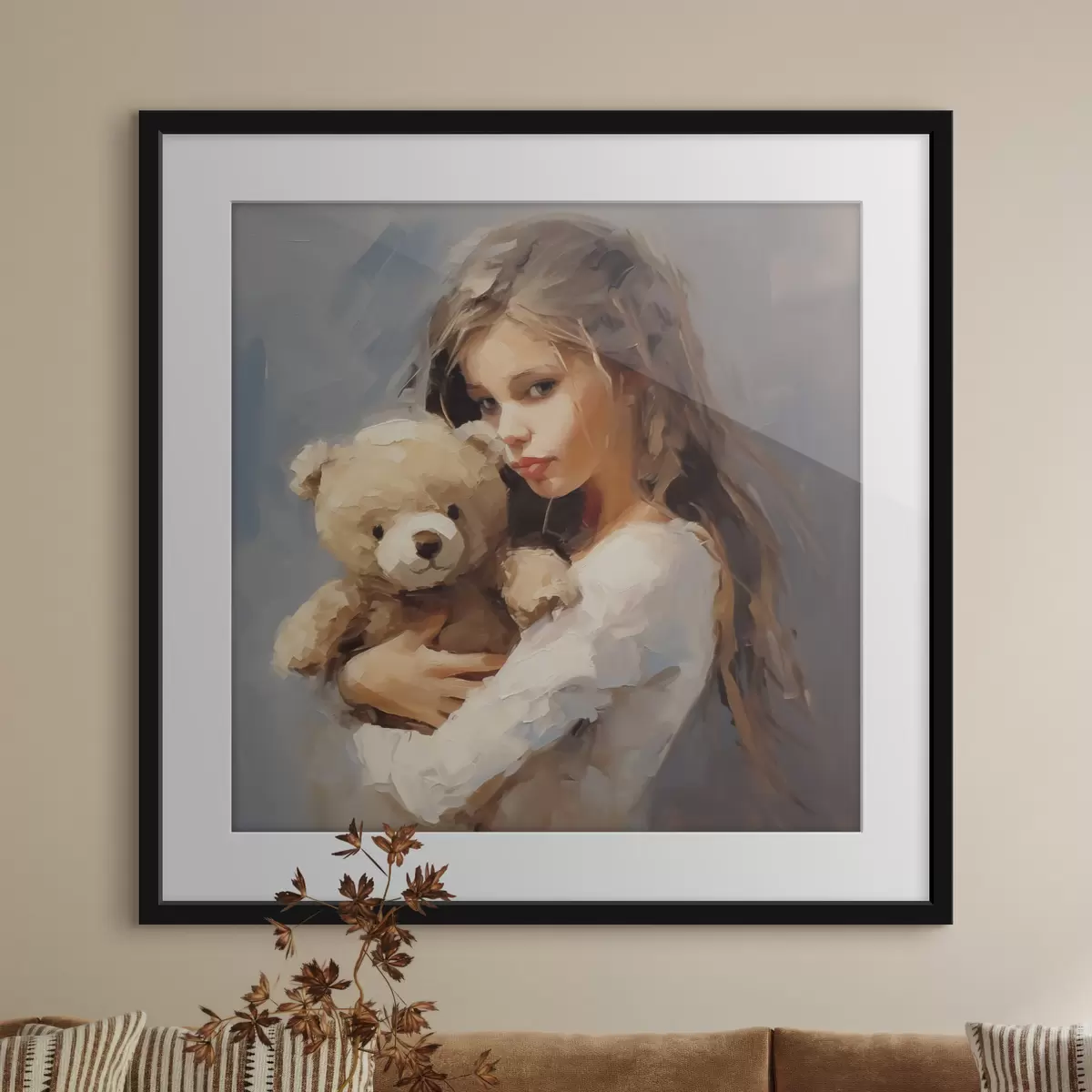 Poster Frau und Flug f46746