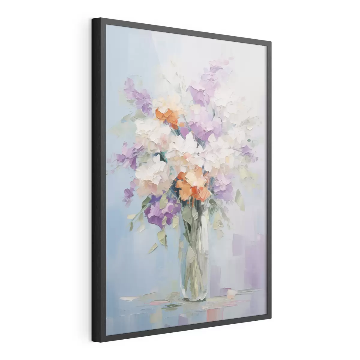 Poster Blumenstrauß in einer Vase, Nachahmung eines Gemäldes f46750