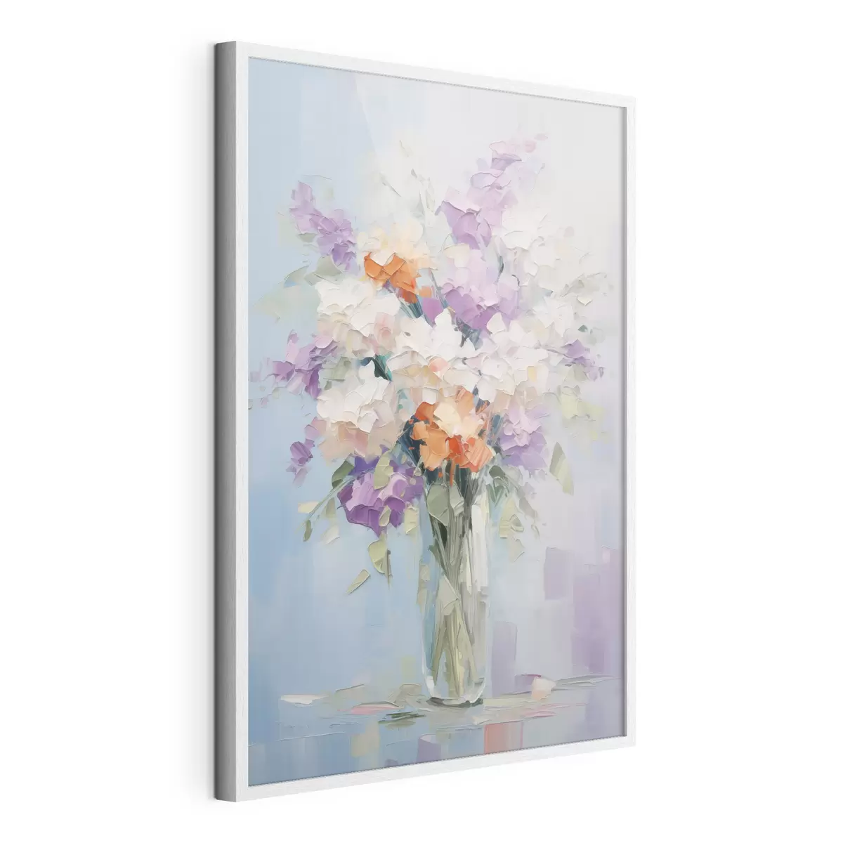 Poster Blumenstrauß in einer Vase, Nachahmung eines Gemäldes f46750