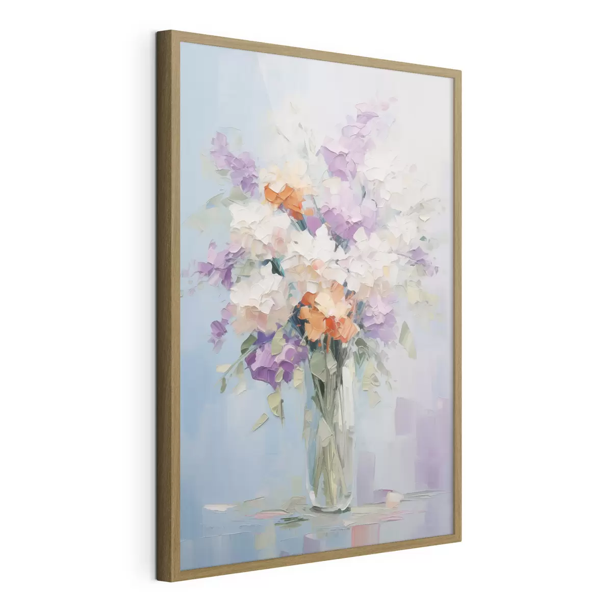 Poster Blumenstrauß in einer Vase, Nachahmung eines Gemäldes f46750