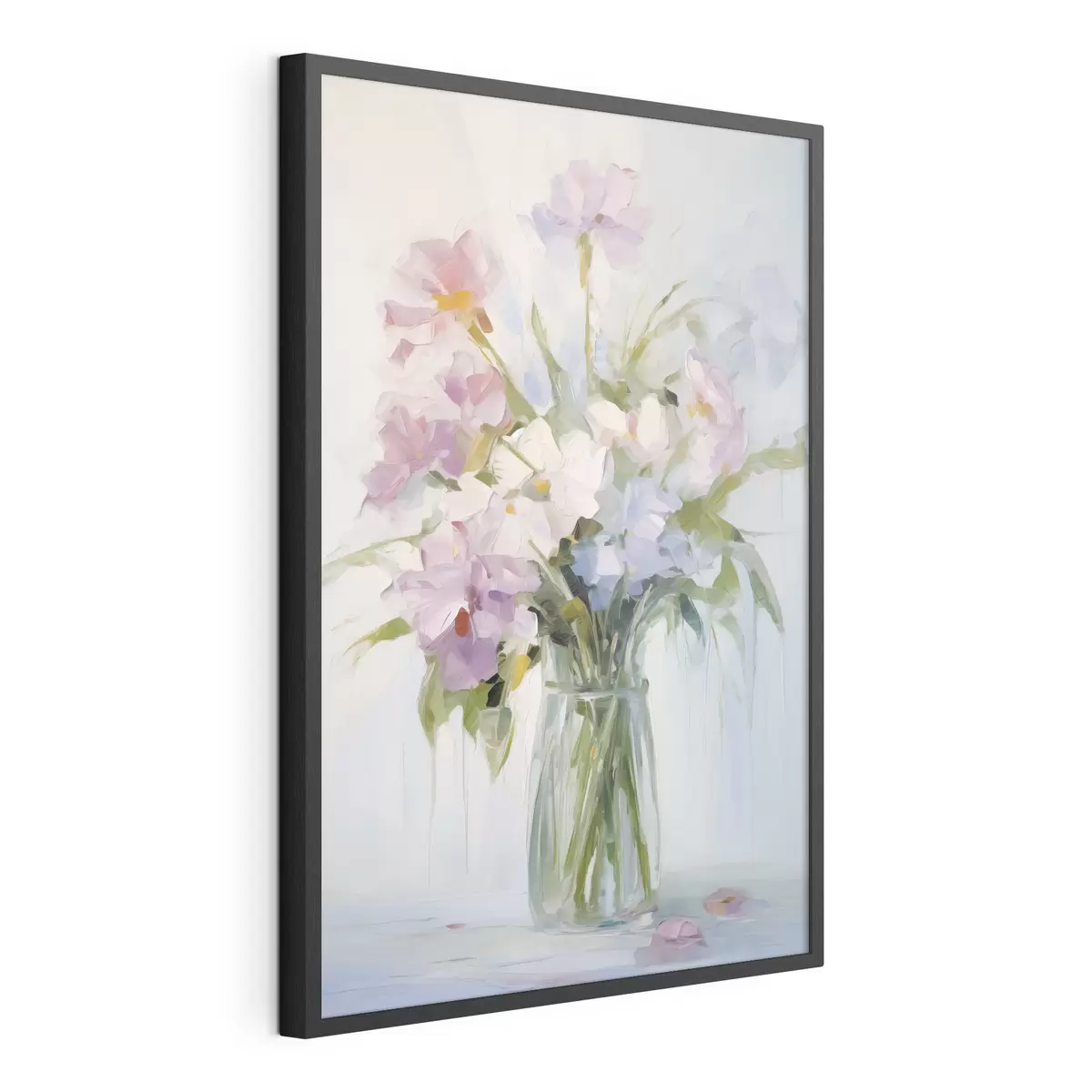 Poster Blumenstrauß in einer Vase, Nachahmung eines Gemäldes f46751