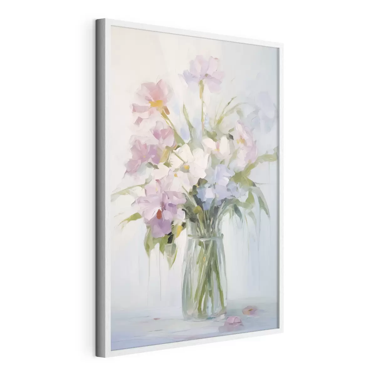 Poster Blumenstrauß in einer Vase, Nachahmung eines Gemäldes f46751