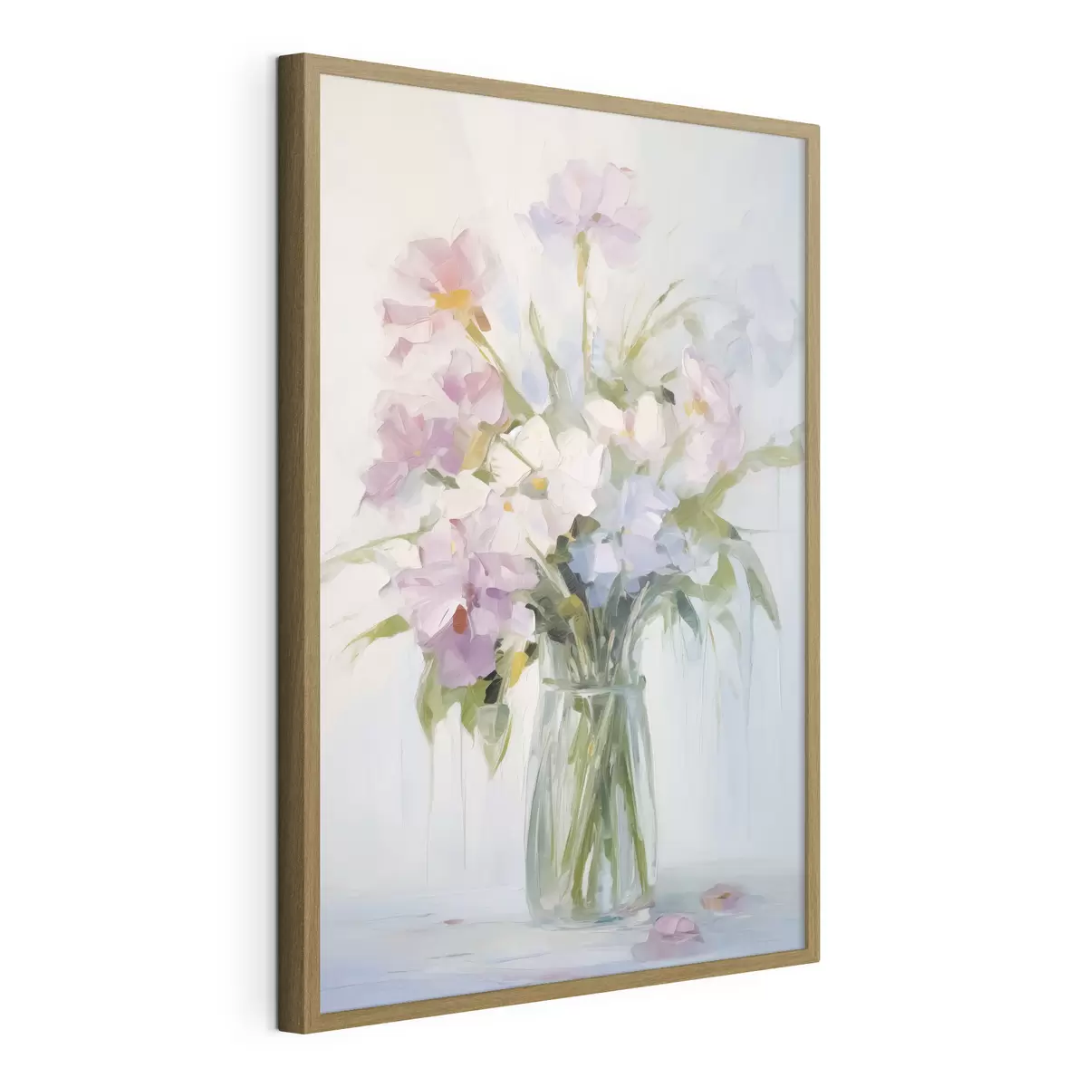 Poster Blumenstrauß in einer Vase, Nachahmung eines Gemäldes f46751