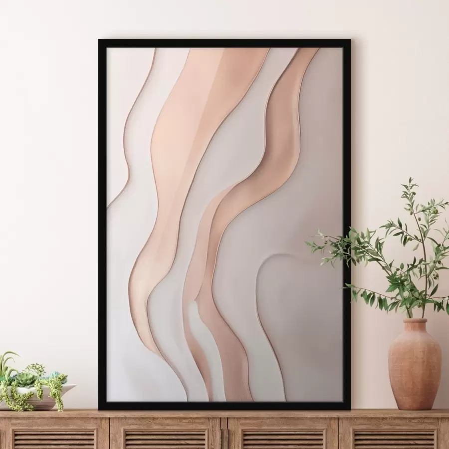 Fototapete Zusammenfassung. Wellenlinien f46724