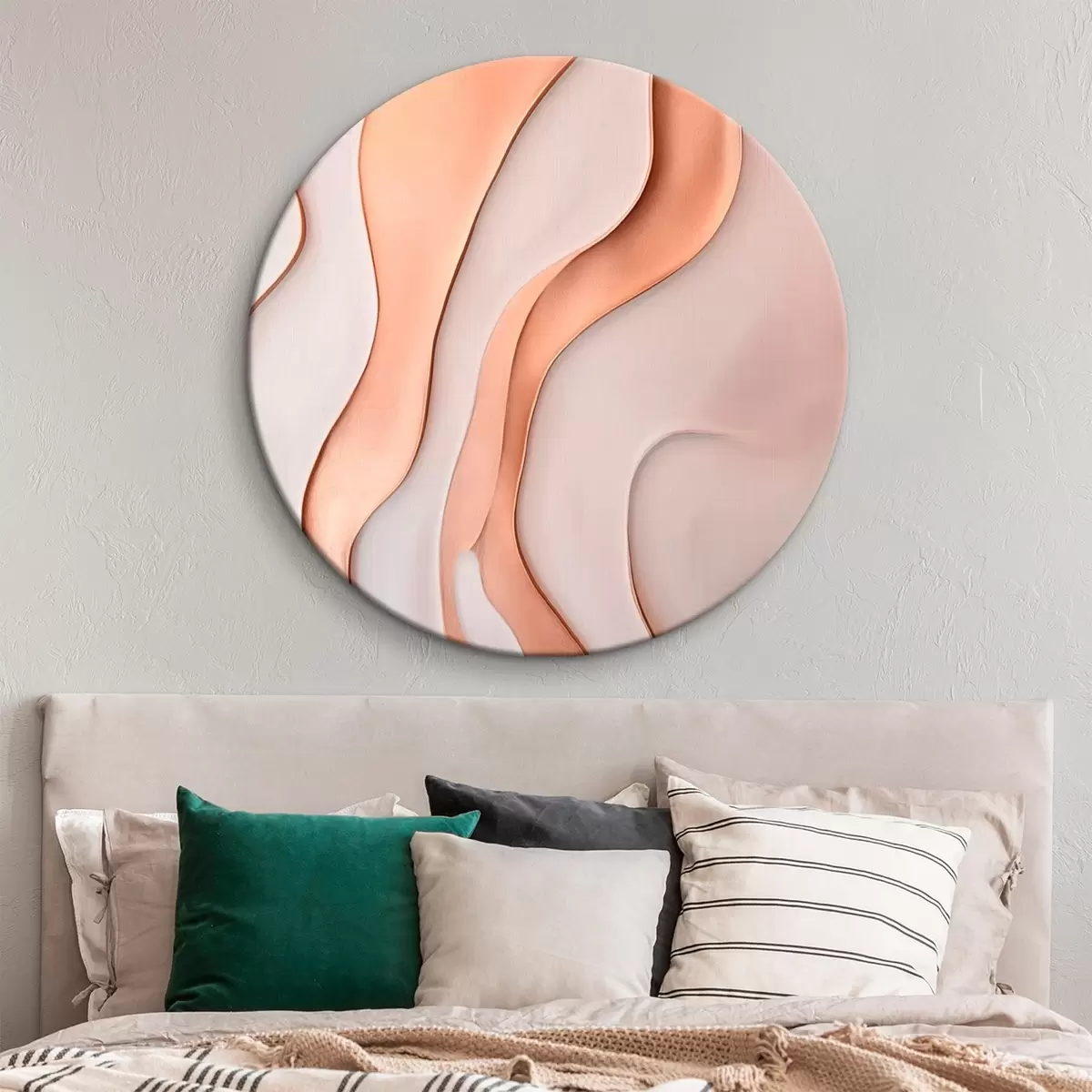 Runde Wandbilder Zusammenfassung. Wellenlinien r46724