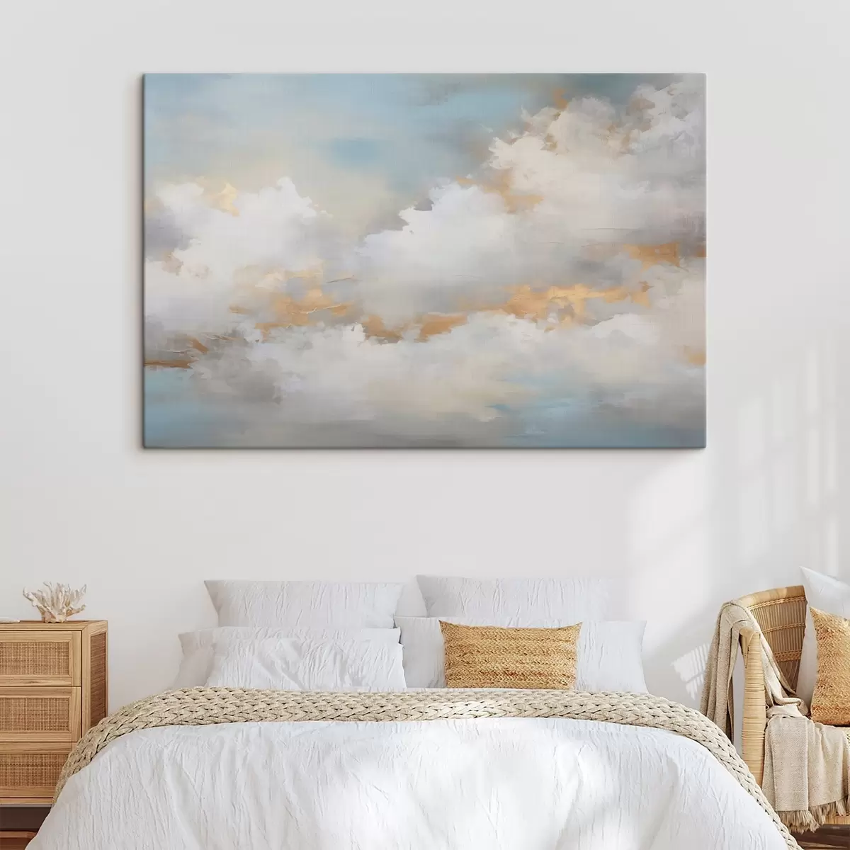 Fototapete Himmel und Wolken imitieren Malerei s46760